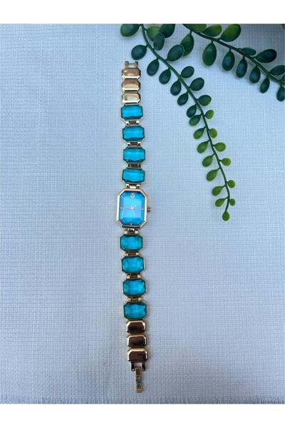 Betüştakıevi Colorful Stone Watch -Blue