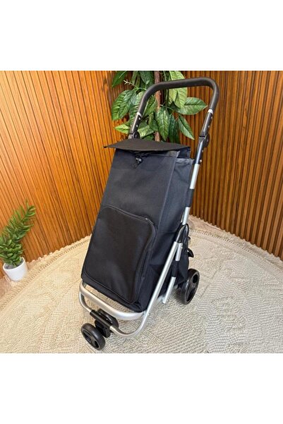 Generic عربة تسوق ثلاث عجلات - اسود