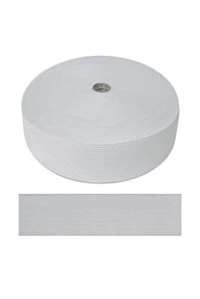 Abrar Elastic Rubber 2 Inch Roll in White