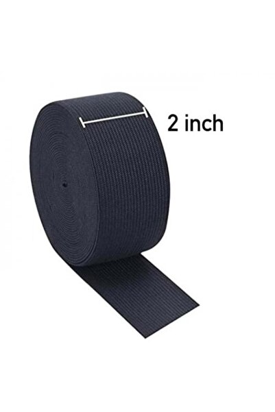 Abrar Elastic Rubber 2 Inch Roll Black