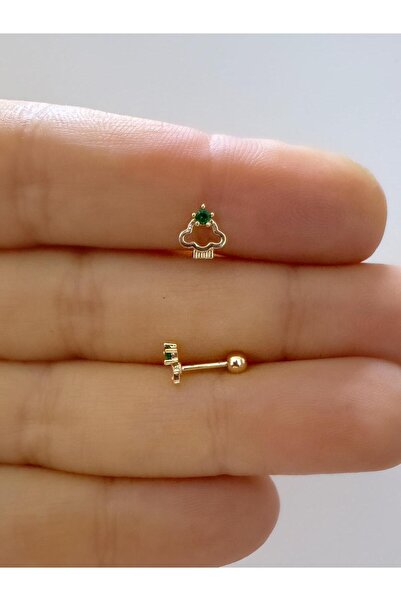 Arescollection 1 adet bulut şeklinde tragus helix lobe uyumlu piercing