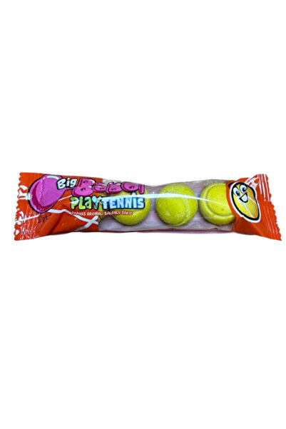 Big Babol Play Tennis Pineapple Flavored Bubble Gum 20 Gr * 28 Pieces