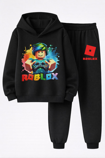 MAGORS ROBLOX ПЕЧАТЕНА 3-НИШЕНА КАЧЕСТВЕНА СУИТШОРТ И СПОРТНИ ПАНТАЛОНИ ДЕТСК...