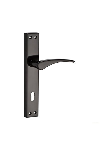 Dooraks مقبض باب أفسا بلون أسود مع مرآة