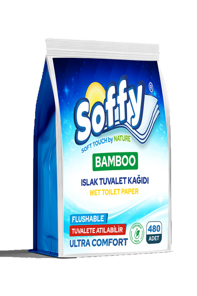 Soffy Yedekli Kutulu Islak Tuvalet Kağıdı Tuvalete Atılabilen Flushable 960 Adet