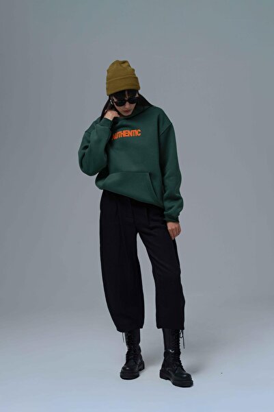 SAW Urbanity Authentic Oversize Sweatshirt Kadın Yeşil