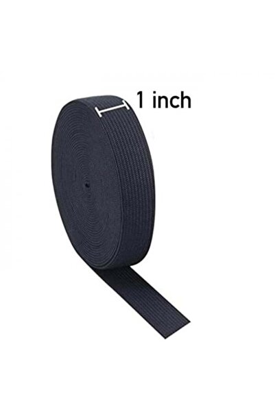 Abrar Elastic Rubber 1 Inch Roll Black