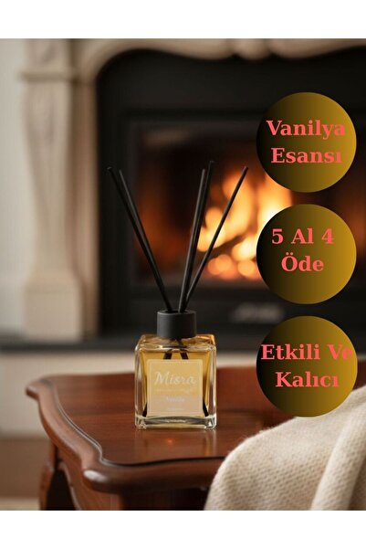 misra home collection 100ML Vanilya Kokusu Çubuklu Oda Kokusu Dolap Banyo Ev ...