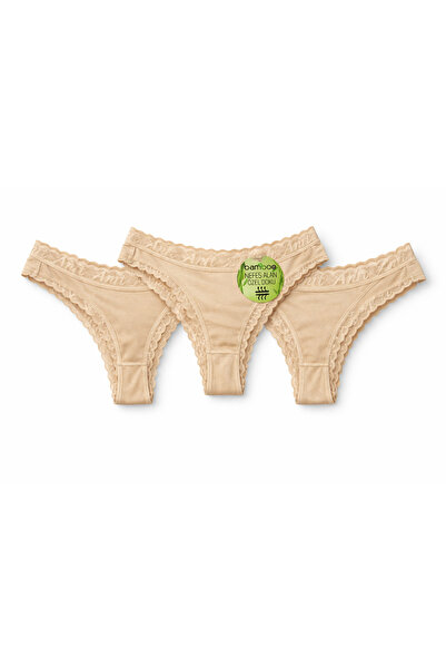 Anıt Σετ εσώρουχα 3 τεμαχίων μάρκας Bamboo Thong – Μαύρο |   Μαλακό, αναπνεύσιμο, υγιεινό