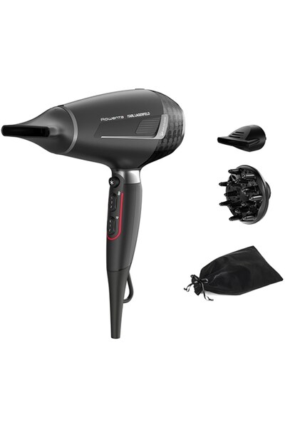 Rowenta Uscător de păr Karl Lagerfeld CV888LF0, 2000W, 2 viteze, negru