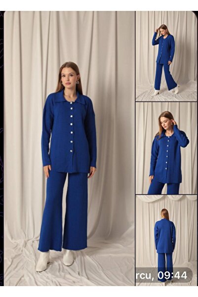 Abalı Yeni sezon triko kışlık 2li takım Durk park flags model