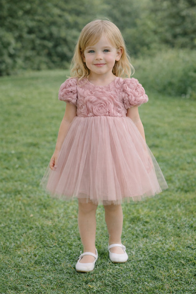 SweetMe 2-5 Years Old Multi-Layered Floral Girls' Summer Dress