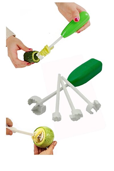 BULUT 4 Başlıklı Sebze ve Meyve Oyacağı Seti, 4 Değiştirilebilir Başlık, 2-4 ...