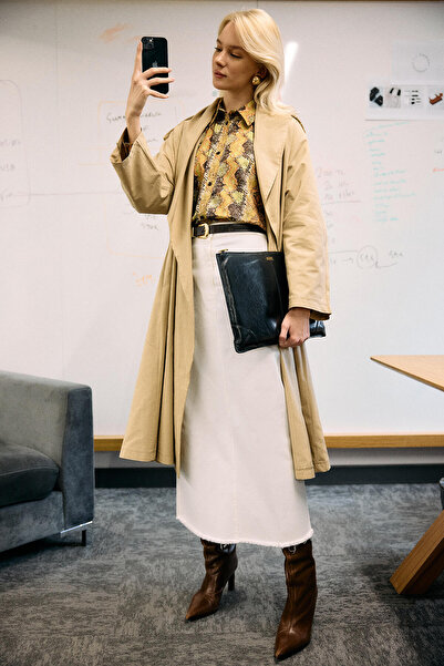 Touché Privé Shawl Collar Trench Coat