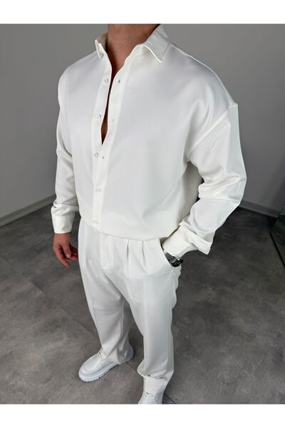 BE TOR OVERSİZE DABIL İTHAL KUMAŞ GÖMLEK