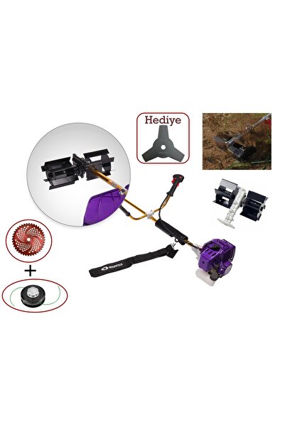 MARPEX Germany Yan Tırpan Palet Çapa Makinesi 5.7 HP Üçgen, Elmas, Misina Baş...