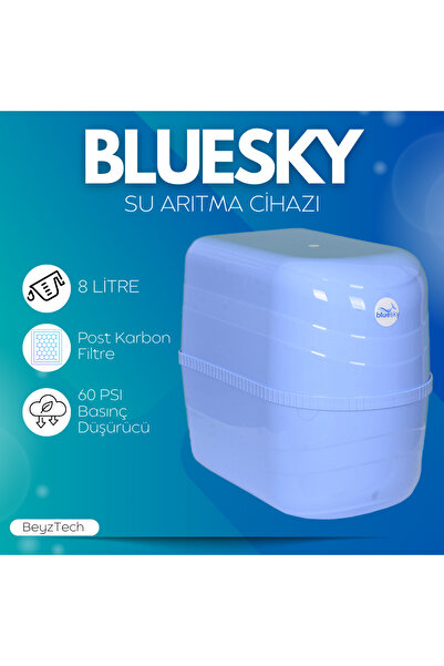 BLUESKY Blue Sky 8 L Pompalı Su Arıtma Cihazı – Kolay Kurulum & Temiz Su