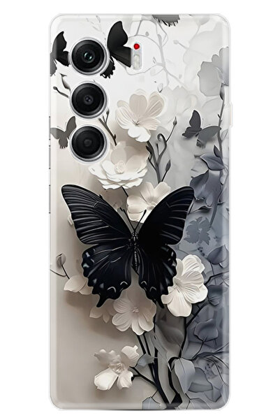 TECNO Camon 40 PRO Kılıf Baskılı Desenli Yüksek Korumalı Silikon Kapak stk-83...