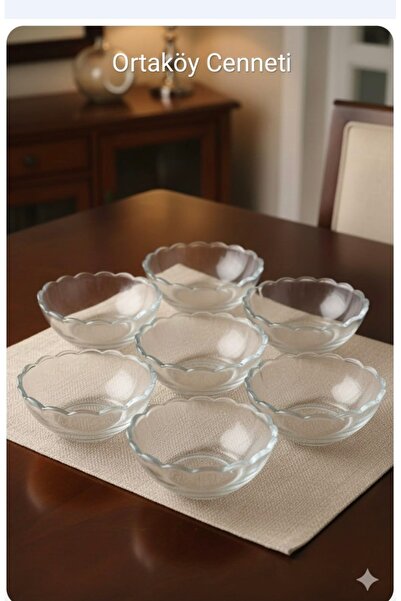 ORTAKÖY CENNETİ Μπολ Ασουρά 6 τεμάχια. Γυάλινο δοχείο 300 κ.εκ. Όγκος 12 εκ.,...