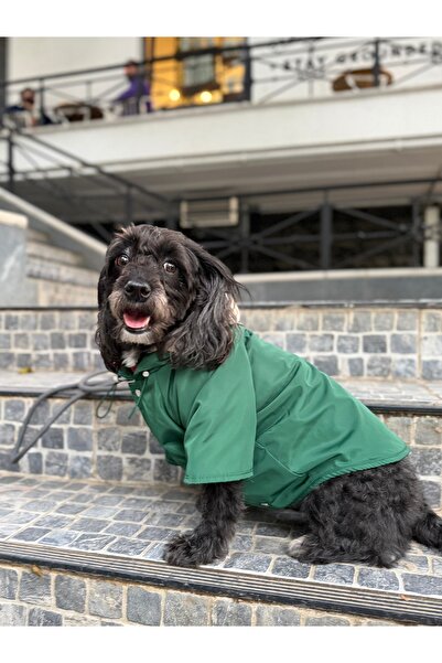 Lorico Önü Çıt Çıtlı Kapüşonlu Su Geçirmez Yağmurluk/Mont