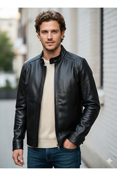 Savran Deri Talaz Men's Genuine Leather Coat