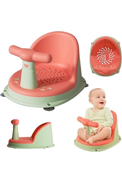 Generic مقعد استحمام للأطفال من SFGJLJ، من 6 إلى 18 شهرًا، وردي اللون، مصنوع ...