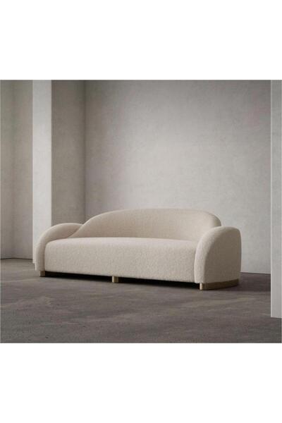 Homz Aria كنبة والبوكلي بثلاثة مقاعد - أبيض