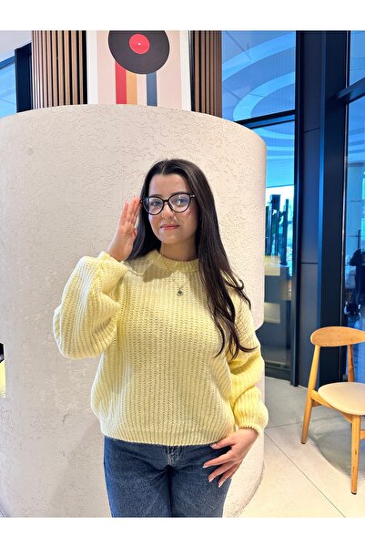 moda çağdaş Pulover tricotat pentru femei supradimensionat Balloon Sleeve bas...