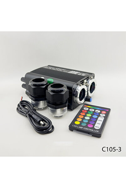 coraxads YILDIZ TAVAN MODÜLÜ ÇİFT ÇIKIŞ RGB+W + KAYAN YILDIZLI C105-3