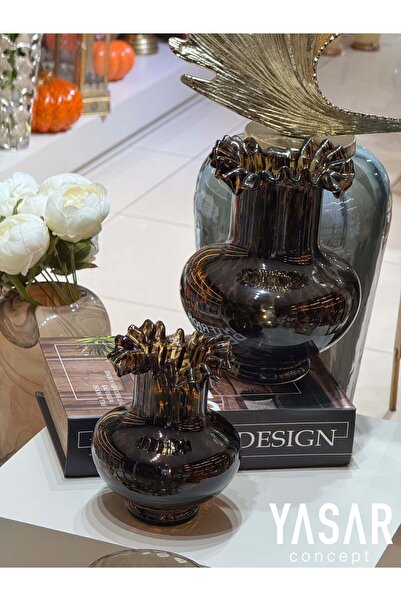 YASAR CONCEPT Ledolance Glass Vase Set