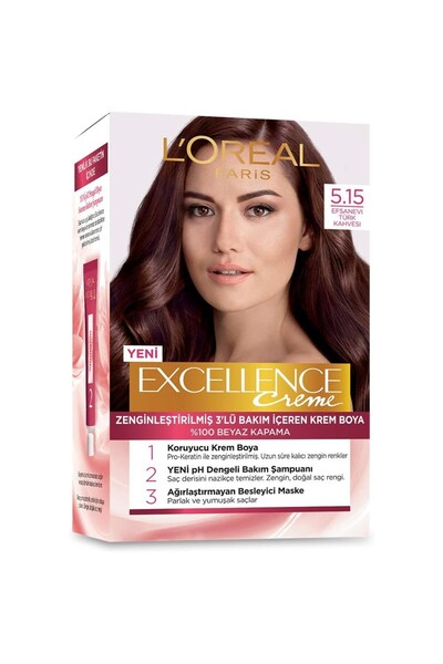 AyrStore L’Oréal Paris Excellence Creme 5.15 Efsanevi Türk Kahvesi Saç Boyası