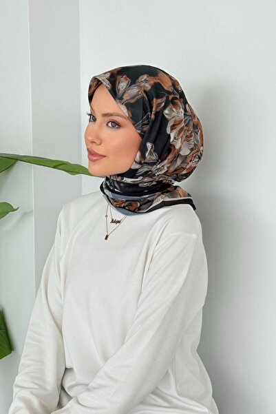 Hazamoda Πέτρινο μαλακό κασκόλ μαύρο