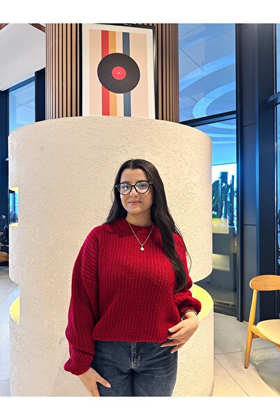 moda çağdaş Pulover tricotat pentru femei supradimensionat Balloon Sleeve bas...