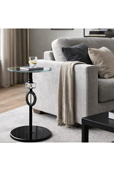 Tasamem Dafia Black crystal serving table