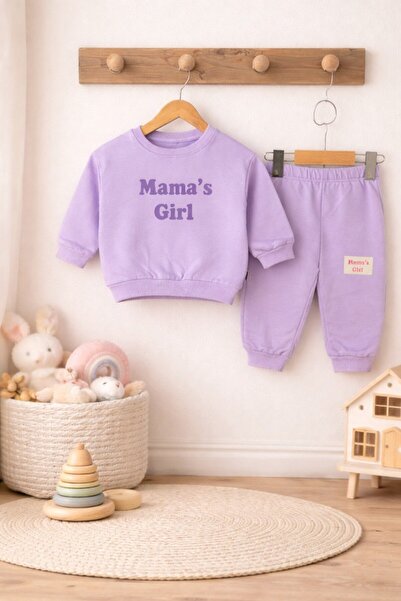 Minelia Kids 100% Cotton Baby Girl Tracksuit Set – “Mama’S Girl” |   9–24 Months