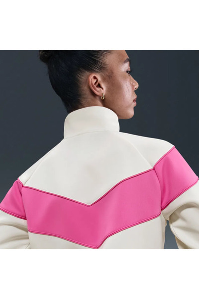 Nike Windrunner Poly Knit Jacket Kadın Bej Ceket
