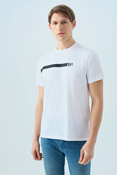 Loft 26Yp69000151 White Men's T-Shirt Lf2039588