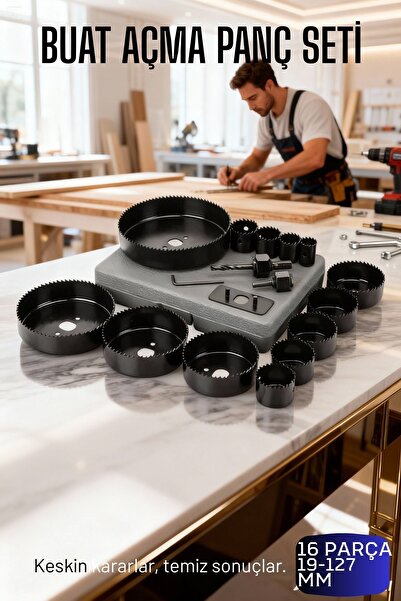 Transformacion 16 Parça Profesyonel Panç Buat Açma Seti - Ahşap ve Alçıpan De...