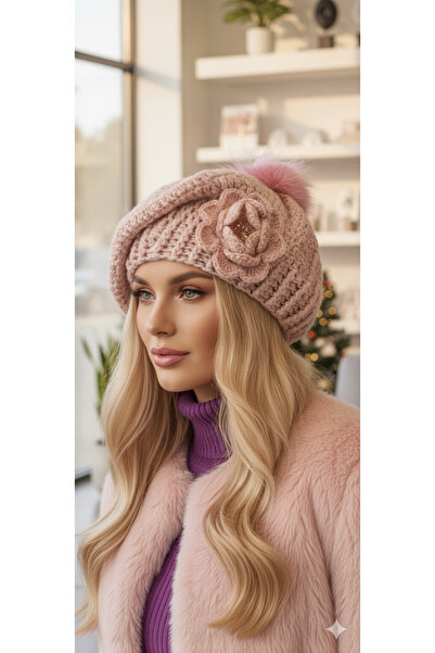 drt tasarım Powder Pink French Painter Beret