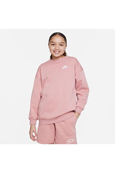 Nike Sportswear Club Fleece Kids Pink Sweatshirt