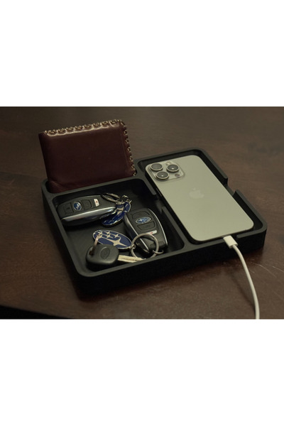 KMA Tekstil Telefon, Cüzdan ve Anahtar Masaüstü Organizer – Şık ve Pratik Düz...