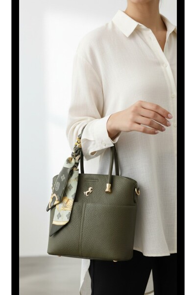 eflanmoda Miami Polo 3 Compartment Women's Hand and Shoulder Bag Dimensions W...