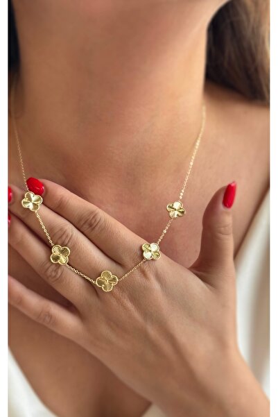 Soles 14 Ayar Altın rengi Çelik kolye uzunluğu 42 cm + 5 cm uzatma halkası me...