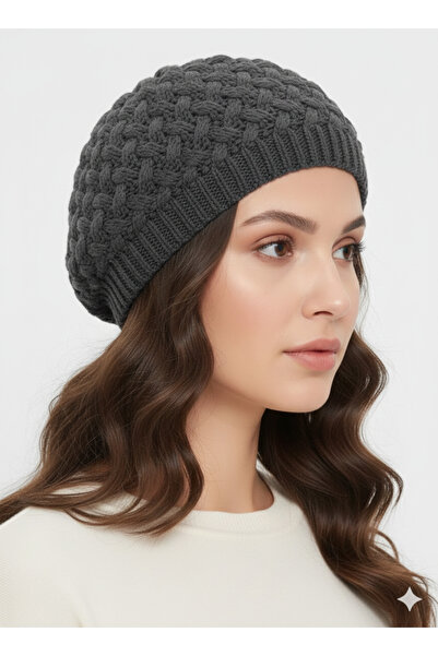 STELLA VESTİNO Thick Knitted Double Layer Luxury Painter Beret |   Bohemian S...