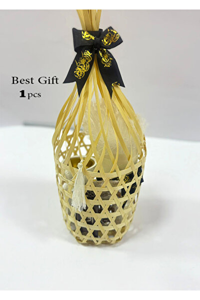 GIFT Ceramic basket for Ramadan distributions: prayer rug, incense burner, prayer beads, and Quran bookmark (1 piece)