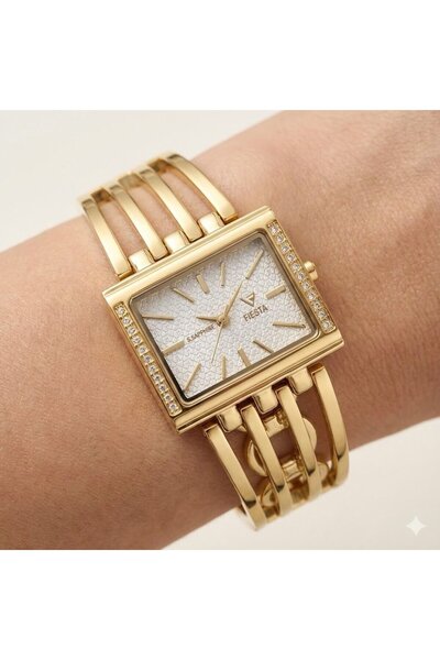 Fiesta Kadın Kol Saati | 32 mm Çelik Kasa, Çelik Kordon, Safir Cam, Şık Tasarım