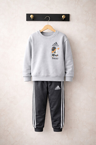 Alvadonna SET DE ÎNFERĂTĂRI PENTRU BĂIEȚI, GRAY WITH BEAR