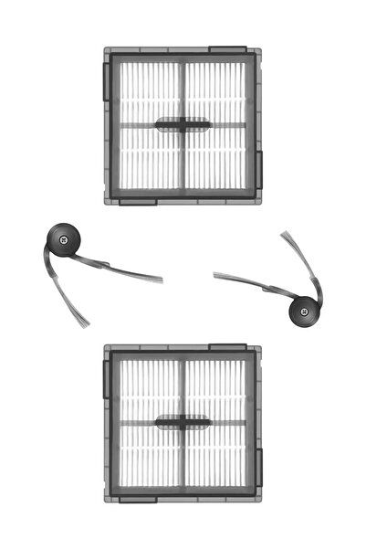 ROPALDE 2Pcs Hepa Filter Compatible with Roborock S8 Pro Robot Vacuum Cleaner, 2Pcs Side Brush-Replacement Parts Kit