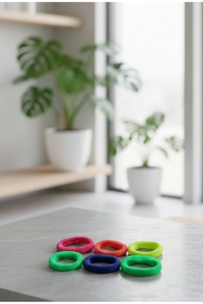 Nurtakı 6 Adet Renkli Bebek ve Yetişkinler İçin Lastikli Saç Toka