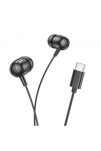 Borofone Căști handsfree USB-C BM77 Delicious, Negru